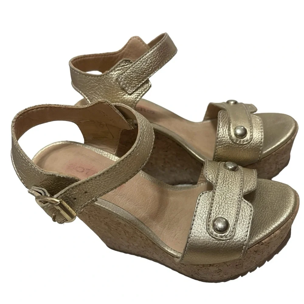 ❤️BOTTERO LEATHER WEDGE SANDALS